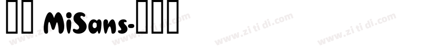 小米 MiSans字体转换